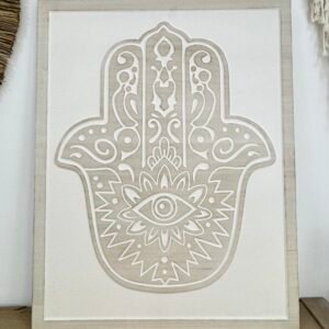 CUADRO MADERA MANO DE FÁTIMA