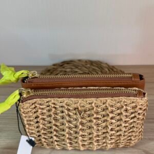 MONEDERO DOBLE RAFIA/POLIPIEL