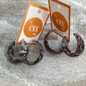 PENDIENTES ANIMAL PRINT