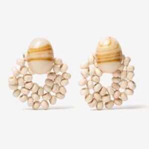 PENDIENTES RACHE BEIGE